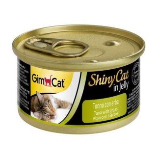 Gimcat Shinycat Ton Balıklı Çimenli Jöleli 70 gr Kedi Maması kullananlar yorumlar
